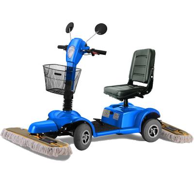 China Hotels Electric Driving Dust Collection Cart Ride On  Mop Dust Cart For Hospital Hotel Market for sale