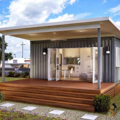 China Transitional Australia prefab house prefabricated shipping container prefab houses container home 4 Bedroom Fast Food Container House for sale