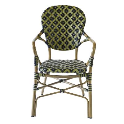 China Modern Stackable Bistro Chair Hotel Bistros Bamboo Cafe Chairs for sale