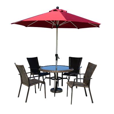 China Modern Restaurant Umbrella Outdoor Patio Umbrellas Parasol Sunshade for sale