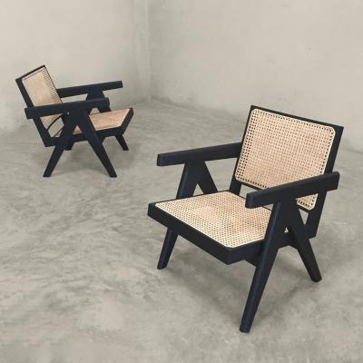 China Modular Rattan Dining Chair For Living Room Wooden Rattan Cane Accent Chair for sale