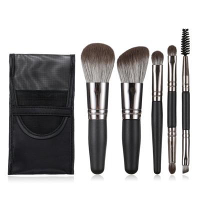 China High Quality Professional Beautity 5pcs Mini Portable Makeup Brush Set Loose Powder Eyeshadow Brush Beauty Tool for sale