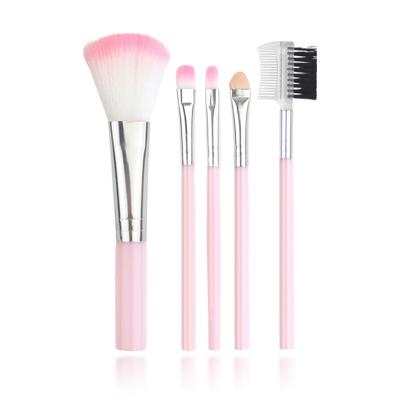 China Angular Blush 2020 Hot Selling Amazon Rose Handle Synthetic Hair Makeup Brush Powder Eye Retail Makeup Brush 2020 for sale