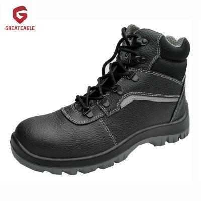 China SBP 2018 Genuine Leather With Steel Toe And Steel Midsole Safety Shoes Boots for sale