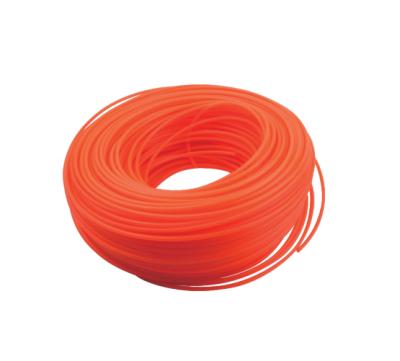 China 2-Stroke Round Type Nylon Trimmer Line For Grass Cutter Machine Orange Color '15M/50' for sale