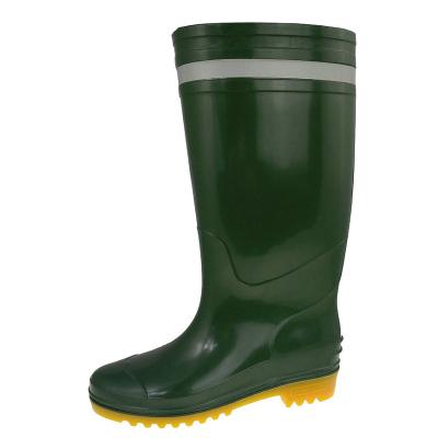 China Factory High Quality PVC Men With Steel Toe And Steel Midsole Safety Rain Boots for sale