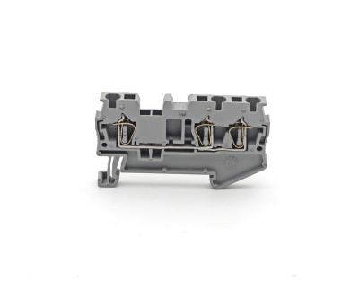 China Wire Connecting ST 2.5-TWIN One Into Spring Two Din Rail Terminal Block ST2.5-TWIN One Into Double Inline Type Connection Terminal Block for sale