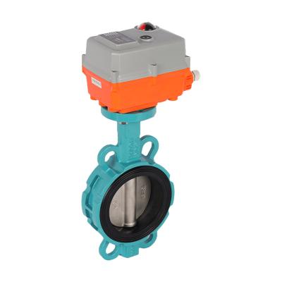 China Durable high on light color on &off modulation aluminum alloy motorized electric actuator butterfly valve for sale