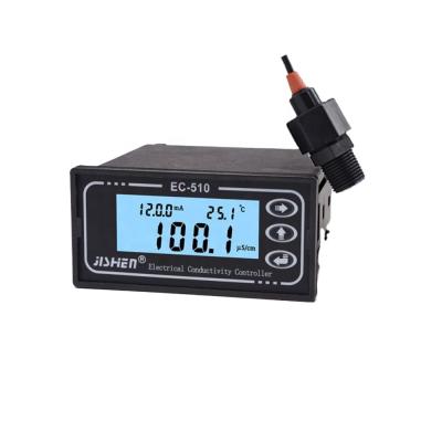 China Dual Water Quality Testing Instrument Resistivity Sensor High Low Limit Relay Electrical Conductivity Meter 45*92mm(high*wide) for sale