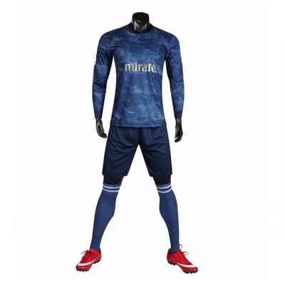 China Sets 2021 Hot Sale Real Club Sport Wear Tracksuit Long Sleeve Cheap Custom Mens Football T-Shirt Set Soccer Jerseys Uniform Kit for sale