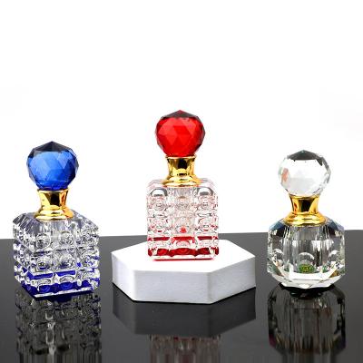 China New Design 6ml Essential Oil Skin Care Travel Glass Cosmetic Luxury High Quality Square Perfume Bottle for sale