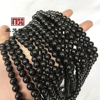 China Crystal Feifan Product Long Chain Pure Natural Subgraphite Pearl Round Semi for sale