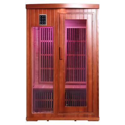 China With Windows Pure Natural Sauna Room Barrel Transom Infrared Steam Sauna Stove 2 Person Sauna Room Indoor Dry Room For Home for sale