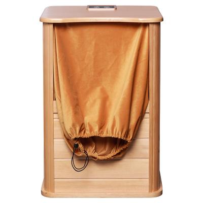 China Newest Computer Control Panel Far Infrared Foot Sauna Barrel With Tourmaline Personal Foot Sauna Tub Foot Relax Sauna Device For Home for sale