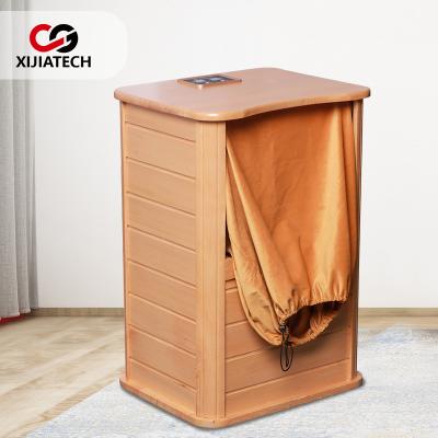 China New Professional Computer Control Panel Graphene Heater Mini Foot Portable Sauna Company Supply Portable Barrel Sauna Far Infrared Device for sale