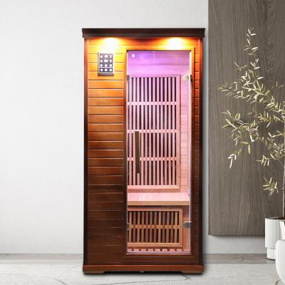 China With Newest Style Cross Windows Style Low EMF Far Infrared Dry Steam Sauna Room Real Graphene Sauna Heater Room Indoor Infrared Sauna for sale