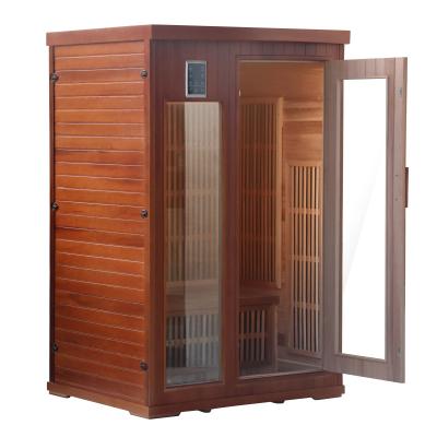 China With Transom Windows Fullbody Sauna Room Far Infrared Indoor Personal Sauna Room for sale