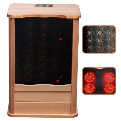 China With Newest Transom Wooden Windows Foot Sauna Detox Foot Sauna Portable Dry Far Infrared Barrel With Foot Massage for sale