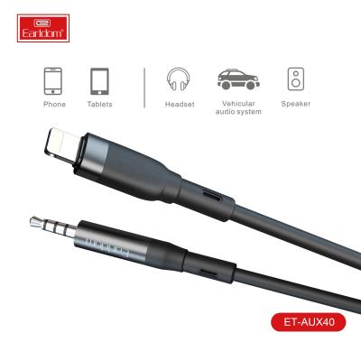 China AUX audio earphone. Car COUNT TITLE 1M Cable 3.5mmJack USB Cable Car MP4 Speaker Jack 3.5 Spring Audio Cables for sale