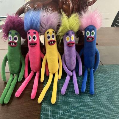 China Popular Anime Amazon Tiktok Toys Sausage Plush Toy Nobody Sausage Stuffed Doll Colors All Long Hair Sausages Plush Toys Hot Item for sale