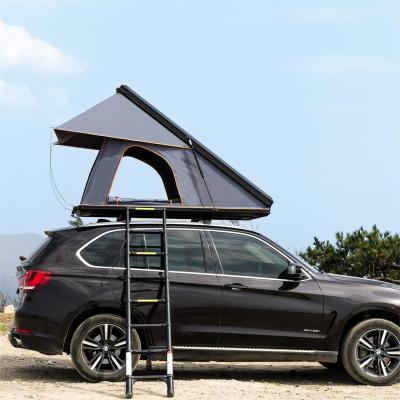 China Aluminum Diagonal Tying Type Car Roof Glamping Spacious Four-Season Lounge Top Tent for sale