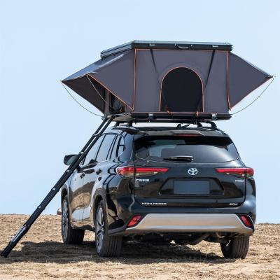 China Large Space Fiberglass Travel SUV Car Foldable Waterproof Outdoor Car Roof Top Tent for sale