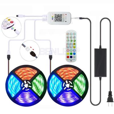 China Hotel Wireless RGB 5050 App 10 Multimeter IP65 Wire Strip Light Kit for sale