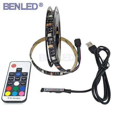 China Hotel USB Power 5V RGB 5050 Led Strip Light For Table Or Background for sale