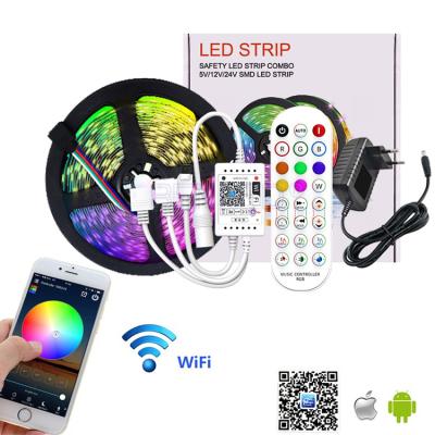 China Hotel Wifi Smart Phone Controller 5050 RGB 10 Meters Per Roll Band Kit for sale