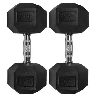 China Universal Hex Dumbbell Cast Rubber Set With Competitive Price for sale