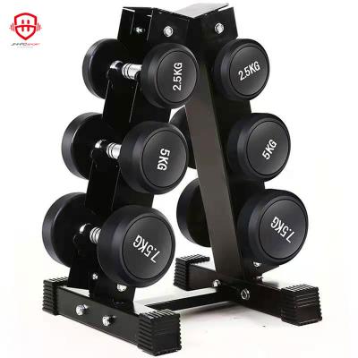 China 2021 New Environmentally Friendly Commercial Fitness Dumbbells Use Rubber Dumbbells for sale