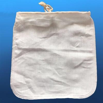 Chine Tissu filtrant de presse de coton de polyester, sac de lait d'écrou avec le cordon à vendre