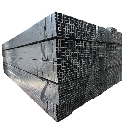 China Structure Pipe Hot Dip Steel Pipe Scaffolding Pipe Ms Mild Galvanized Erw Square Steel Pipe for sale