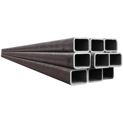 China structure pipe carbon steel pipe black carbon square tube cavity section rectangular steel pipe for sale