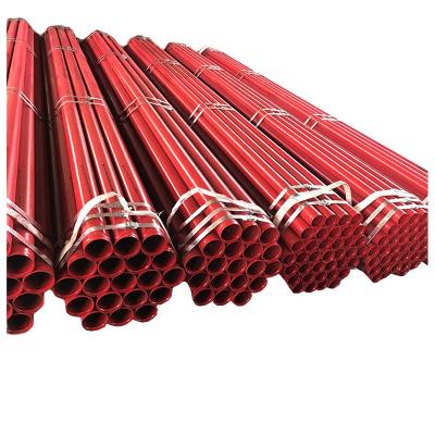 China Oil / Gas / Water Transport / Structure Construction ASTM A795 Black Or Red Powder Coated Galvanized Fire Fighting Tube for sale