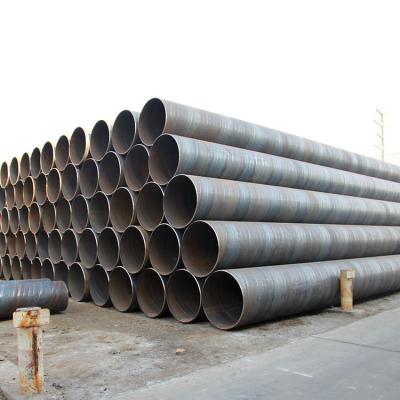 China Liquid line spiral welded steel pipe api 5L x52 ssaw water pipe supplier for sale