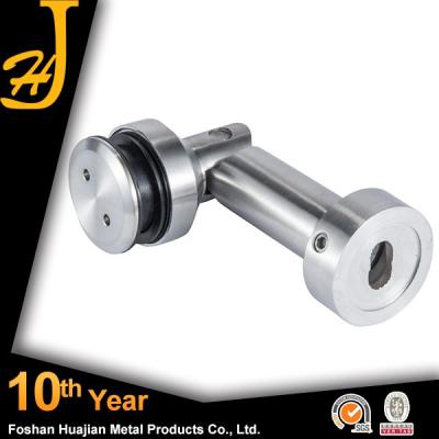 China 304 / 316 Stainless Steel Euro Glass To Wall Corner Connector 90 -180 Degree for sale