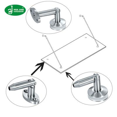 China Solid Stainless Steel Glass Door Canopy Fittings TD908050A for sale