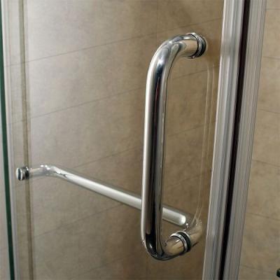 China L Style Glass Shower Door Sliding Shower Door Handles for sale