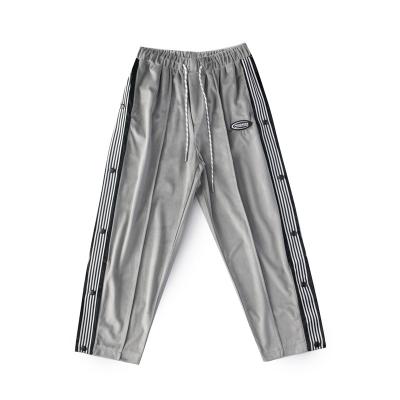 China 2021 Autumn New Breasted Anti-wrinkle Pants Men's Hong Kong Style Casual Trend Brand Loose Sports Panties for sale