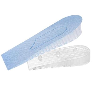 China Factory direct sales men's and women's both size silicone memory foam soft invisible waist increased insoles unisex/ for sale