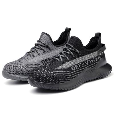 China High Quality Stylish Portable Flight Woven Breathable Injury Mesh Summer Men's Lightweight Safety Shoes for sale