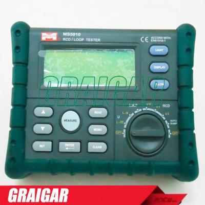 China voltage AC 440V, 500mA, RCD/LOOP tester MS5910 MS5910 for sale