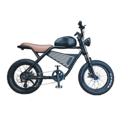 China New ebike 500W 750W fat tire bike aluminum alloy frame 7 speed snow beach fat tire model electric bicycle for sale