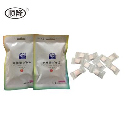 China 22g Peach Flavor Natural Fresh Sugar Free Tablet Candy /Ice Mint Candy for sale