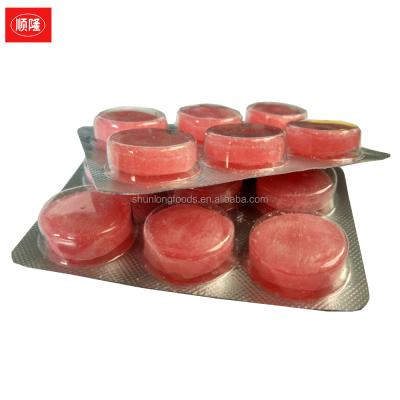 China Natural Strawberry Flavor Mint Throat Lozenges Hard Candy for sale