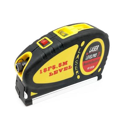 China Universal Portable Level Line 5.5m Ruler Tape Ruler Tape Measure Multifunctional Digital Laser Level Laser Level Tape for sale