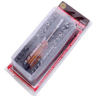 China 19pcs 28pcs SCREWDRIVER Bit Heavy Duty And Sockets Set With Holder Handle Bit High Quality Tools for sale