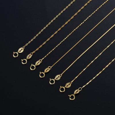 China Wholesale CLASSIC Sterling Silver Cross Necklace Manufacturer S925 Chain Box Lip Yuanbao Snake Bone Melon Seed Sky Star Necklace Shuibo for sale