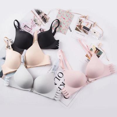 China QUICK DRY Comfortable Front Buckle Pump Opener Bra Ladies One Piece Seamless Steel Ring Bra Plus Size Bra for sale